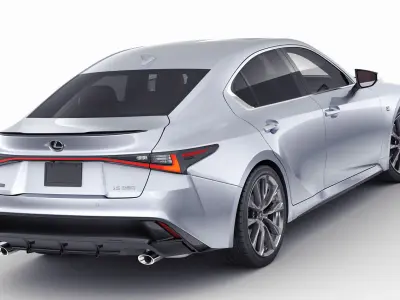 Lexus IS350 F-sport 2021 3D model