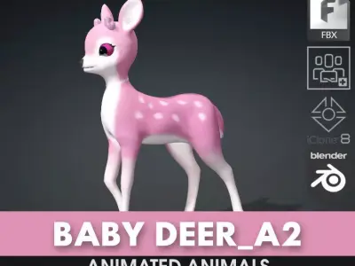 Baby Deer-A2 3D model