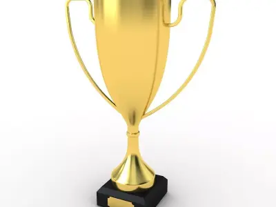 Trophy gold cup 3D model