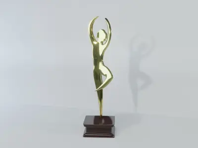 Art Decoration - Balerina Trophy - Dancing Prize 3D model