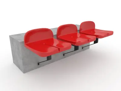 Collection Stadium Seats 4 3D Model Pack