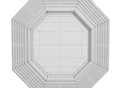 Decorative Mirror OCTAGON by cazarina 3D model