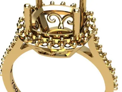 Engagement ring  3D print model