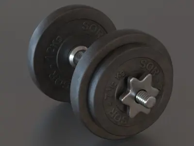 Dumbbell 3D model 3