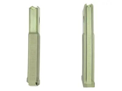 DD Magazine OD Green 32 RND Low-poly 3D model