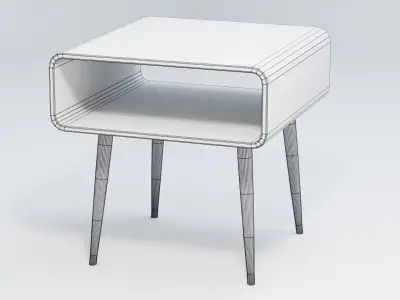 Modern End Table 3D model