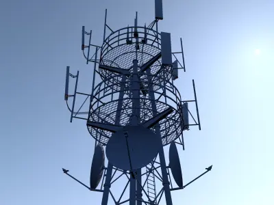Telecom Tower 3D model