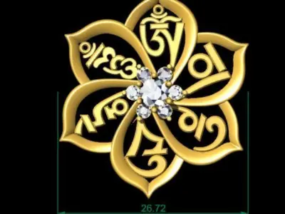 OM pendant 3D print model purchase