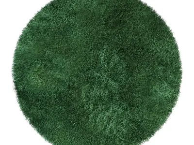 Round rug 3D model purchase