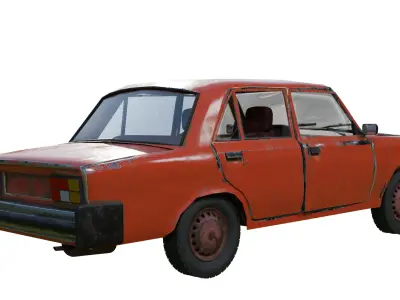 Old Car  Lada Riva 3D model