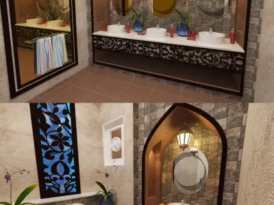 Bathroom Washroom 3D model