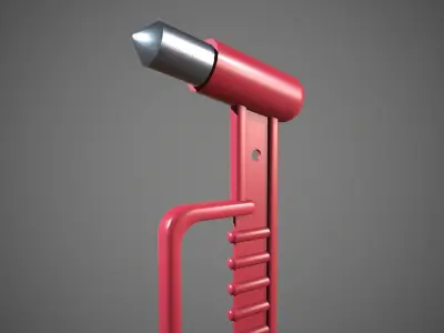Emergency Hammer Low-poly 3D model