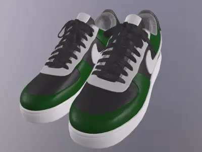 NIKE AIR FORCE 1 SHOE PBR Low-poly 3D model
