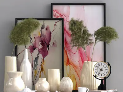 decorative set green 3D model