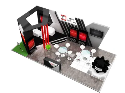 Booth Exhibition Stand a579e 3D model