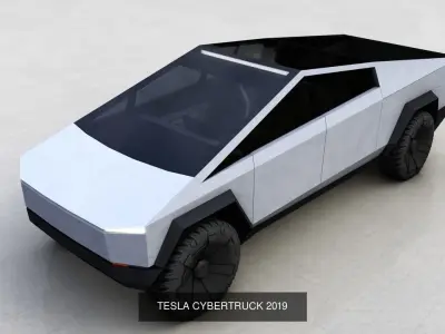 Tesla Cybertruck and Cyberquad ATV 3D Model Pack
