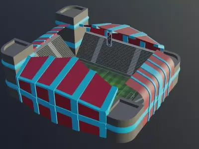Football Stadium - Trabzonspor Low-poly 3D model