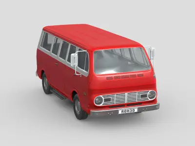 Chevrolet Sport Van 1968 Low-poly 3D model