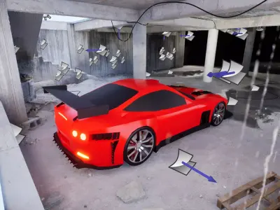 FERRERI 575 GTC Low-poly 3D model