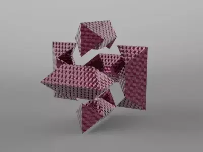 Six-piece puzzle 002 Free 3D model