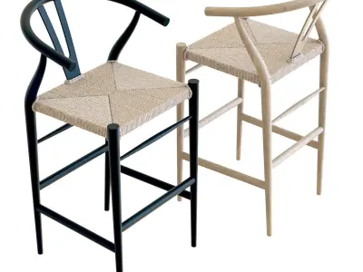Crate and Barrel - Crescent Bar Stool 3D model