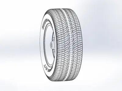 Wheel Appliance-Wheels Dia-Mag 14inch for scale model 3D print model