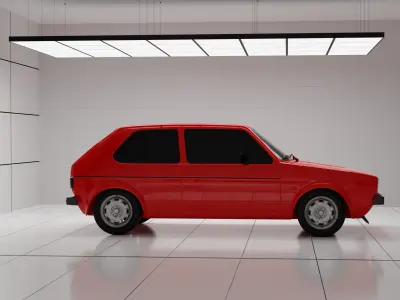 1976 Volkswagen Golf GTI Mk1 3D print model