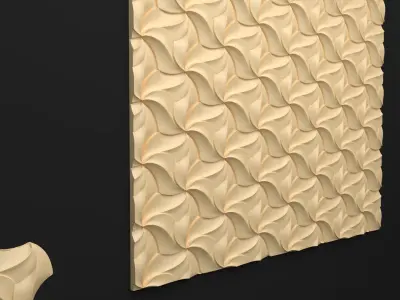 Wall Panel  3D model 01 3D model