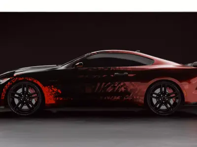 Modern Muscle Car 3D model