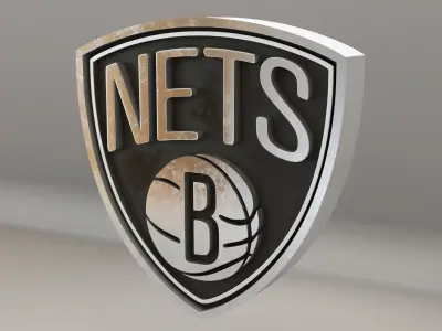 NBA Brooklyn Nets Logo 3D model