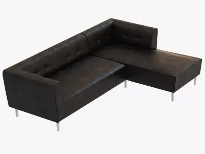 BoConcept Philly sofa leather 3D model