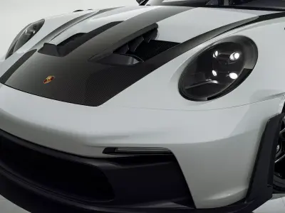 2023 Porsche GT3 RS weissach 3D model