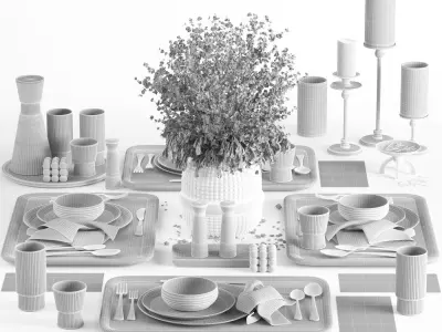 tableware set16 3D model