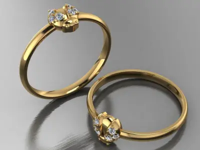 ladybug ring 3D print model