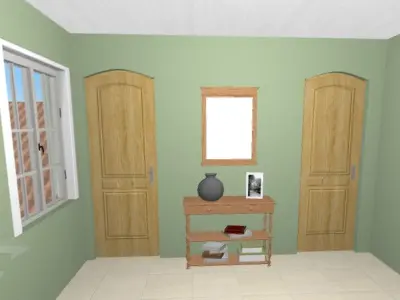 Modern Mansion Fully furnished and Textured With Car  Low-poly 3D model