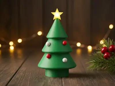 miniature Christmas tree 3D print model