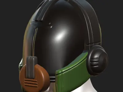 Helmet plastic mask protection pollution ball shaped Low-poly  Low-poly 3D model order