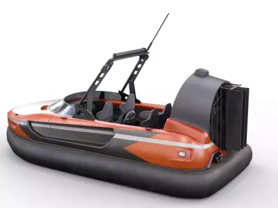 hovercraft Low-poly 3D model