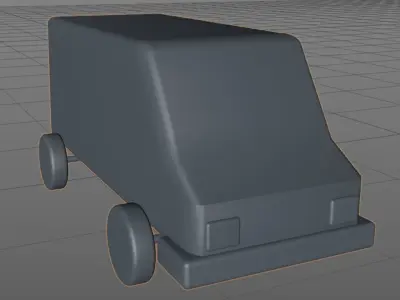 mini van  Free 3D model