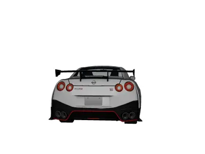 NISSAN GTR NISMO Low-poly 3D model