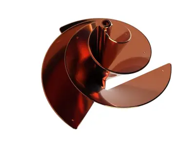 Fibonacci Wind Turbine 3D print model