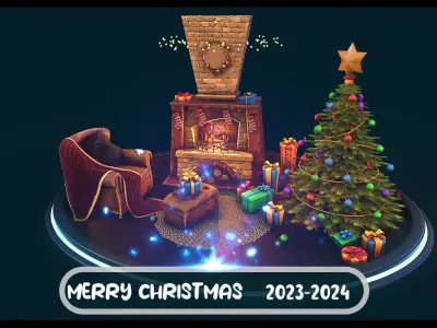 Christmas Pack 3D model buy