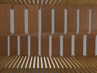 Beautiful Design Staircase  Low-poly 3D model