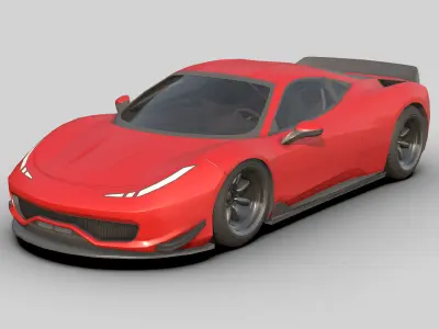  Sport Car 2025 Low-poly 3D model