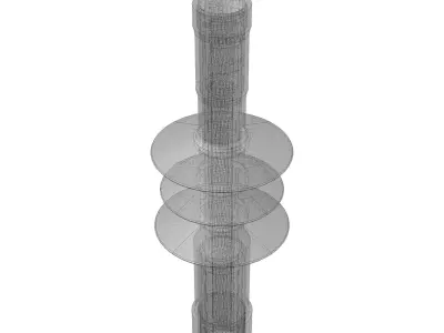 Medium voltage indoor cable terminal Free 3D model