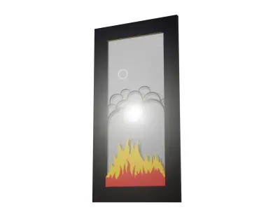 Door Fire Smoke design 3D model