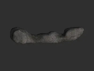 Long Flat Rocks Free low-poly 3D model
