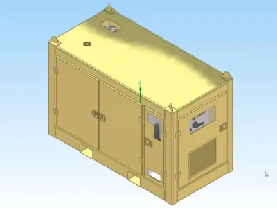 Diesel Generator Skid 3D model