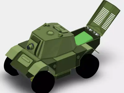VEHICULO  SCOUT RC  CON ESP32 CAM 3D print model