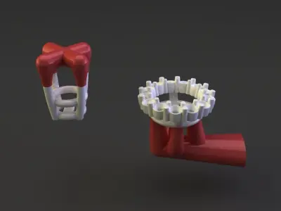 Solitaire Diamond Earring Jacket 3MM50 3D print model